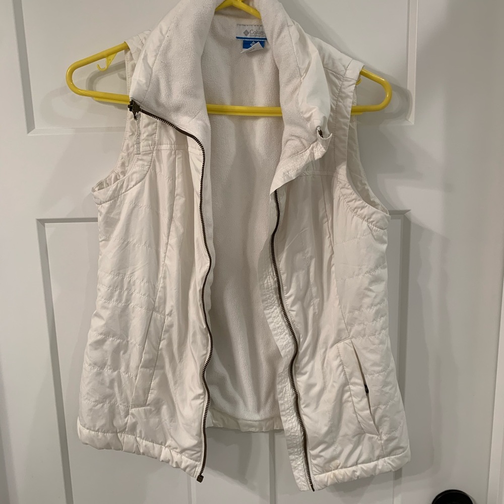 White Columbia vest